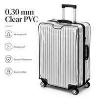 Housse de protection durable pour valise, imperméable et résistante aux rayures, idéale pour les voyages à l'aéroport