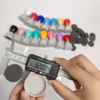 Sellos Redondos de Alta Calidad con Flash de 30mm, Color Suave, Personalizados para Recompensas, Sellos para Maestros