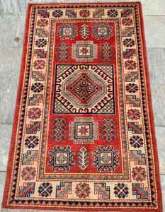 Venta caliente tamaño personalizable Vintage afgano mano anudada Kazak alfombra dormitorio área Kilim alfombra hecha de algodón con patrón abstracto - Product Image 2