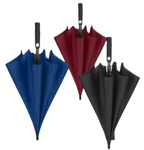 Werbe wind dichte benutzer definierte billige Luxus Golf Regenschirm Parapluie mit Logo-Druck