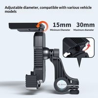 Support de téléphone universel antichoc en plastique de haute qualité pour guidon et rétroviseur, pour motos, vélos et véhicules électriques