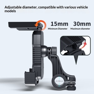 Support de téléphone universel antichoc en plastique de haute qualité pour guidon et rétroviseur, pour motos, vélos et véhicules électriques - Product Image 5