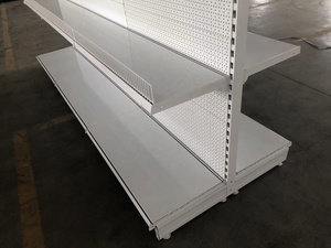 Étagère en acier tego double face réglable, étagère simple et panneau de cheville, présentoirs de supermarché - Product Image 4