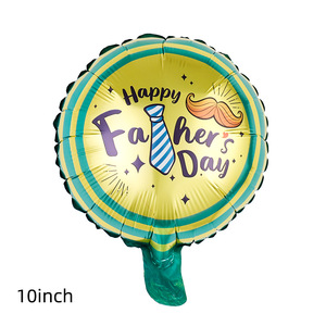 Ballon en aluminium rond de 10 pouces, thème Fête des Pères, anglais-espagnol, pour fête de vacances, vente en gros transfrontalière - Product Image 4