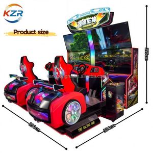 เครื่องเกมแข่งรถแบบไดนามิกสี่จอขนาดใหญ่ สำหรับเชิงพาณิชย์ รองรับผู้เล่นสองคน เชื่อมต่อได้ - Product Image 1