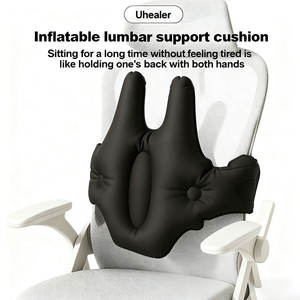 Bantal penopang pinggang bentuk U tiup, bantal memori portabel tahan air sabuk pinggang dapat dilepas dapat dicuci untuk nyeri punggung bawah - Product Image 4