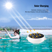 Chloromètre étanche flottant Wifi 7-en-1 avec smart hub sel/EC/TDS/ORP & Temp pH-mètre USB à énergie solaire pour piscines