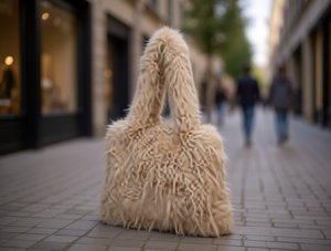 Borsa a Tracolla Jd in Finta Pelliccia a Pelo Lungo con Manico Singolo per Uso Quotidiano in Tutte le Stagioni - Product Image 2