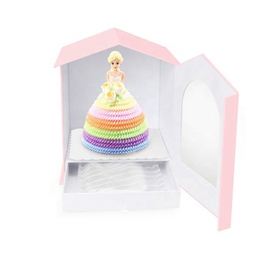 Boîte à jouets en carton avec impression de noël, emballage de luxe personnalisé, toit pour <span class=keywords><strong>maison</strong></span> de poupées pour rangement des cadeaux - Product Image 1