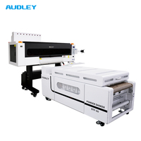 AUDLEY Nouvelle Imprimante DTF pour T-shirts et Machine à Secouer 24 Pouces 5 Couleurs Haute Précision 6 Têtes I3200