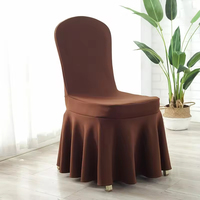 Housse de chaise extensible en polyester et coton, universelle, pour mariage, banquet, salle à manger, hôtel, décoration de la maison