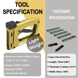 HM515手動ポイントドライバー軽量フレーミングツール1000個15mm (5/8 ") フレキシブルポイントピクチャーフレーミングジョイナーDIY - Product Image 3