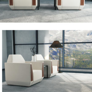 आधुनिक लक्जरी मॉड्यूलर कार्यालय सोफा लिविंग रूम होटल रिसेप्शन फैब्रिक कार्यालय आगंतुक सोफा चमड़े के साथ सस्ती कीमत - Product Image 6