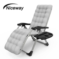 Chaise zéro gravité pliable individuelle du fabricant, chaise de camping, chaise longue de plage avec repose-pieds