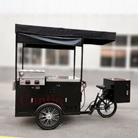 Chariot de nourriture de rue, réfrigérateur, chariot à hamburgers et hot-dogs, chariot de nourriture à vélo, chariot de nourriture à vendre