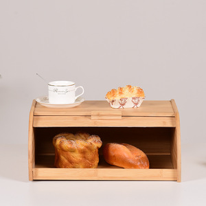กล่องขนมปังไม้ไผ่ชางรง 30x20x15 ซม. พร้อมฝาปิด สำหรับเก็บของในครัว - Product Image 3