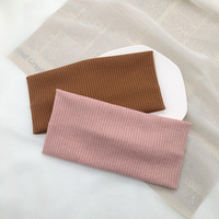 Bandeaux d'Hiver et d'Automne Personnalisés en Couleur Unie, Accessoires de Sport et Fitness pour Femmes, Bandeaux Élastiques en Maille Extensible