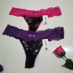 Ych Bán Buôn Thấp Tăng In Hàng Ngày Hỗn Hợp Phong Cách Tam Giác Hipster Quần Lót Thanh Khoan Graffiti Thương Mại Nước Ngoài Phụ Nữ Ren - Product Image 4