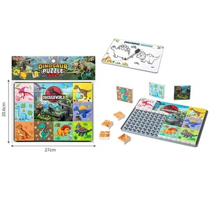 Niños plástico educativo 2 en 1 tablero de dibujo de Halloween rompecabezas de Navidad para niños juguetes rompecabezas bloques de construcción - Product Image 1
