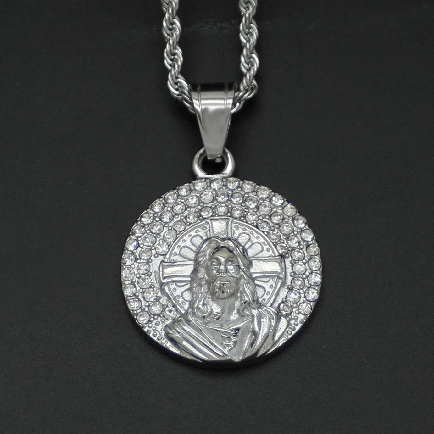 จี้เงินเดี่ยวไม่มีโซ่