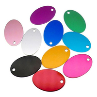 El más vendido Multi-Color DIY Pet Kitten Cat Cute Dogs Anodizado Aluminio Dog Tags Round New Xvideo Dog Tag ID Tags Acero inoxidable