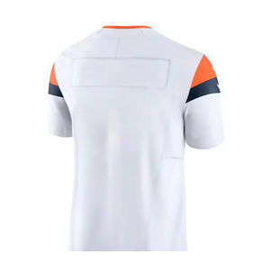 定制缝制徽标美式橄榄球球衣批发超大宽松T恤街头服饰复古橄榄球衫批发 - Product Image 5