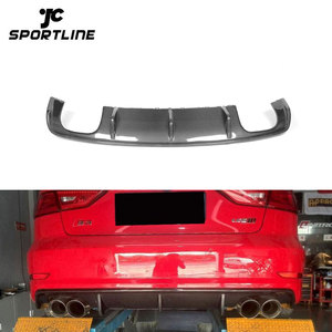 Real carbon fiber <strong>a3</strong> <strong>8v</strong> s3 14 16 jcsportline fits <strong>for</strong> s3 carbon fiber <strong>rear</strong> <strong>diffuser</strong> <strong>for</strong> <strong>audi</strong> bumper free self tapping scews - Product Image 1