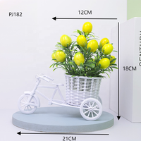QIDA vente en gros artificielle soie herbe fleur arbre bonsaï luxe décor à la maison petite plante en pot en plastique pour une utilisation en extérieur pour le mariage