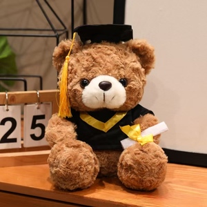 Oso de Peluche al por Mayor con Gorro de <span class=keywords><strong>Doctor</strong></span>, Juguete de Peluche para Aliviar el Estrés, Calmante, de Tela Súper Suave, Juguetes de Escritorio - Product Image 4