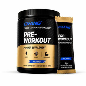 EKANG US cGMP Factory Pre-Workout Powder <b>Supplement</b> 10.58 OZ (300G) Unflavored Energy Focus Performance Sports Nutrition - Product Image 1