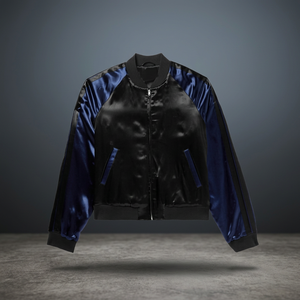 Custom Fashion Breathable Silk Polyester <b>Men's</b> Summer Plus-size <b>Long</b> Thin Casual Zipper Motorcycle <b>Jacket</b> - Product Image 3