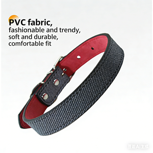 Collar para Perro de Cuero PVC de Selección Estricta, Collar para Gato con Combinación de Colores - Product Image 3