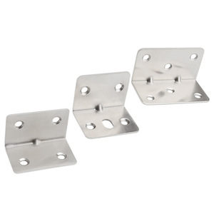 Soporte de Esquina de Acero Inoxidable en Forma de L de 90 Grados, Conector de Hardware para Estantes, Refuerzo de Esquina Engrosado - Product Image 1