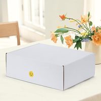 Boîtes en carton ondulé blanc personnalisées pour l'expédition, l'emballage et les petites entreprises