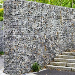 Gabions galvanisés 1x1x0,3m, panier gabions, mur gabions, mur de soutènement <span class=keywords><strong>en</strong></span> gabions rempli de pierres - Product Image 5