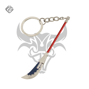 พวงกุญแจดาบจิ๋วโลหะผสมสังกะสี 9 ซม. ราคาถูก งานฝีมือโลหะ ขนาดเล็ก แบบตัดคลัสเตอร์ - Product Image 4
