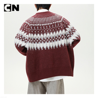 GRS-Zertifizierter Herren-Polyester-Vintage-Cardigan mit Reißverschluss, Großhandel, Maßanfertigung, Winter-Hersteller