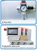 Machine d'impression tampon automatique haute vitesse 4 couleurs pour cadran de montre simple et impression de logo