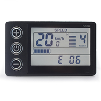 S866 velocímetro Digital odómetro blanco y negro LCD Ordenador de bicicleta para bicicleta de carretera bicicleta eléctrica accesorios de ciclismo