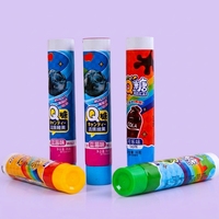 Tube de dentifrice cylindrique personnalisé en aluminium-plastique, 45 ml, 12,7-35 mm, avec bouchon à vis, impression UV, vente en gros