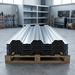Láminas de Acero Galvanizado para Techos con Nervaduras en Relieve para Construcción - Product Image 3