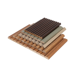 Revestimiento de Pared Interior de Madera Maciza Impermeable, Insonorizado y Antiestático, Placa de Rejilla Botánica <span class=keywords><strong>para</strong></span> Hospitales, Áreas de Comedor y Centros Comerciales - Product Image 4