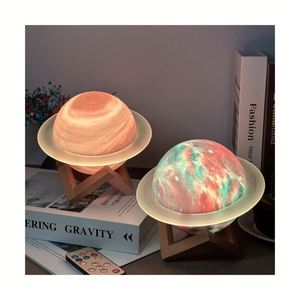 Haut-parleur Bluetooth Saturn Ring avec spectacle de lumière 3D, audio domestique de bureau, cadeau promotionnel - Product Image 1
