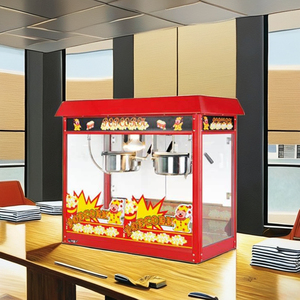 Màu Đỏ Mái Thương Mại 8Oz Ấm Đun Nước Bỏng Ngô Nhà Sản Xuất Điện Pop Ngô Tùy Chỉnh Điều Kiện Mới - Product Image 3