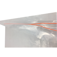 Pochette kangourou PE Ziplock Sac à fermeture éclair en plastique Sacs d'échantillons à fermeture éclair avec poche