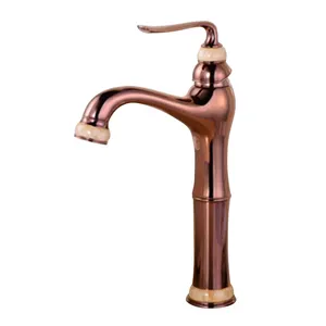 2019 Homedec Rose Gold Basin Faucet Bath Faucet Sanitary Ware supplier Deck mounted tap brass mixer
