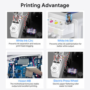 Imprimante de <span class=keywords><strong>transfert</strong></span> DTF A3 XP600 avec logiciel RINN, <span class=keywords><strong>plateforme</strong></span> chauffante sous vide sans séparation des couleurs, machine d'impression de t-shirts 330 mm - Product Image 5