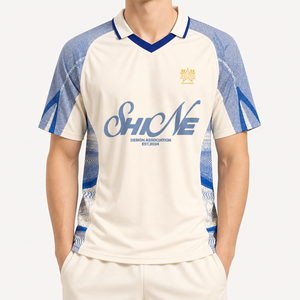 Jersey Sepak Bola Retro Pria Bahan Polyester Mesh Cina Kustom, Bernapas, Lengan Pendek untuk Musim Panas, Pakaian Tim untuk Latihan dan Pertandingan - Product Image 2