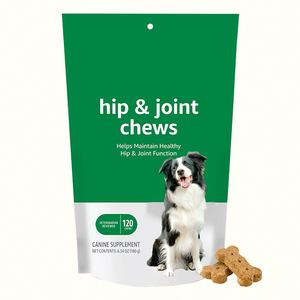 Golosinas Masticables Suaves <span class=keywords><strong>para</strong></span> el Mantenimiento Diario de las Articulaciones de <span class=keywords><strong>Perros</strong></span>, con Glucosamina, MSM y Condroitina, <span class=keywords><strong>para</strong></span> la Movilidad, 120 Unidades en Bolsa - Product Image 1