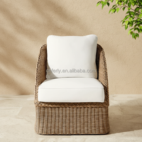 Canapés et chaises longues en rotin FERLY, design toutes saisons, meubles d'extérieur, meubles de jardin